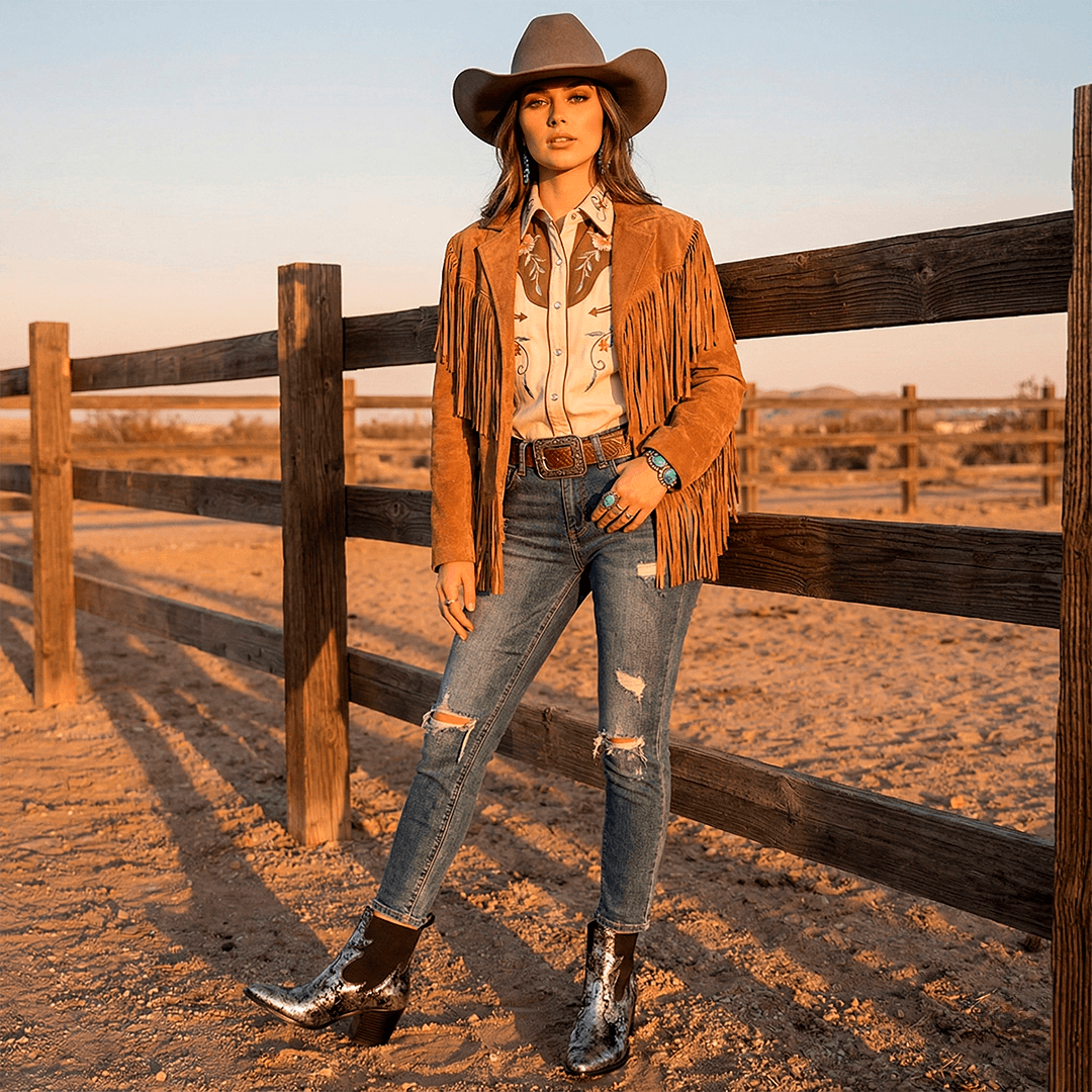 Botín Western Monika PE380