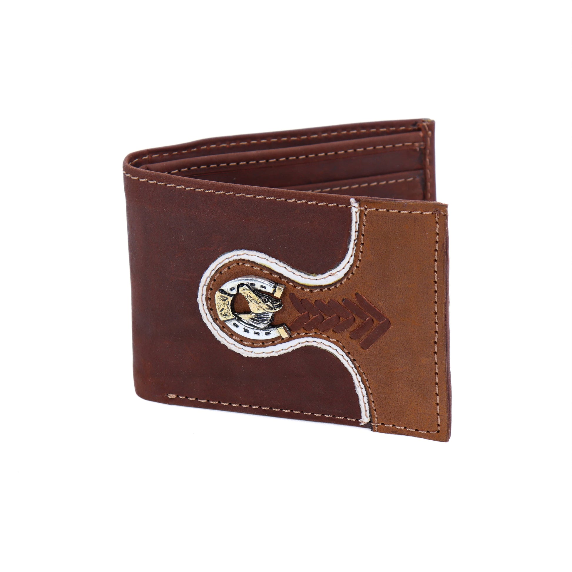 Cartera Vaquera de Piel de Res Brandy