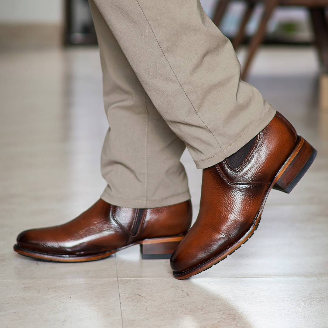 Botín Charro en Piel de Venado PL115