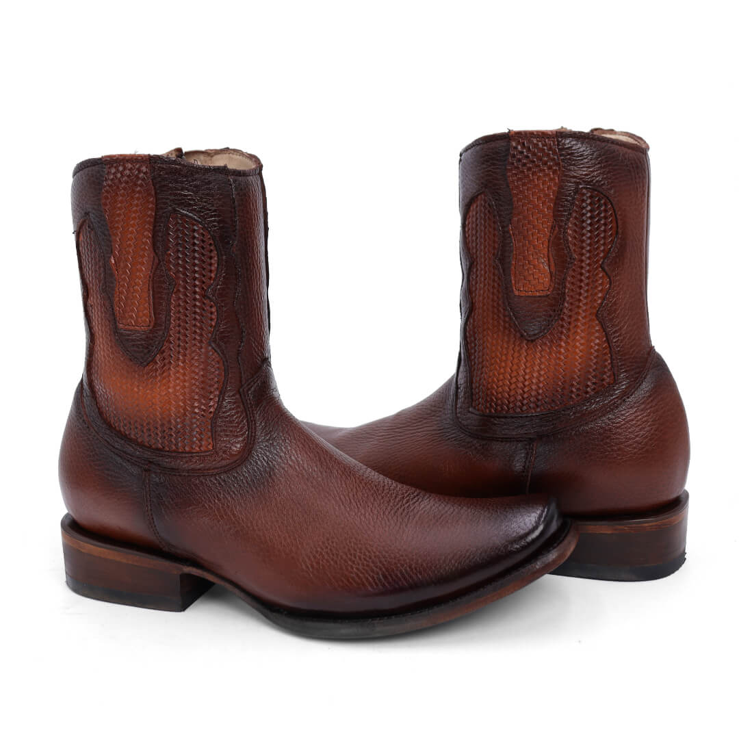 Botín Esmeralda en Piel de Venado PL106 - Piel Esmeralda