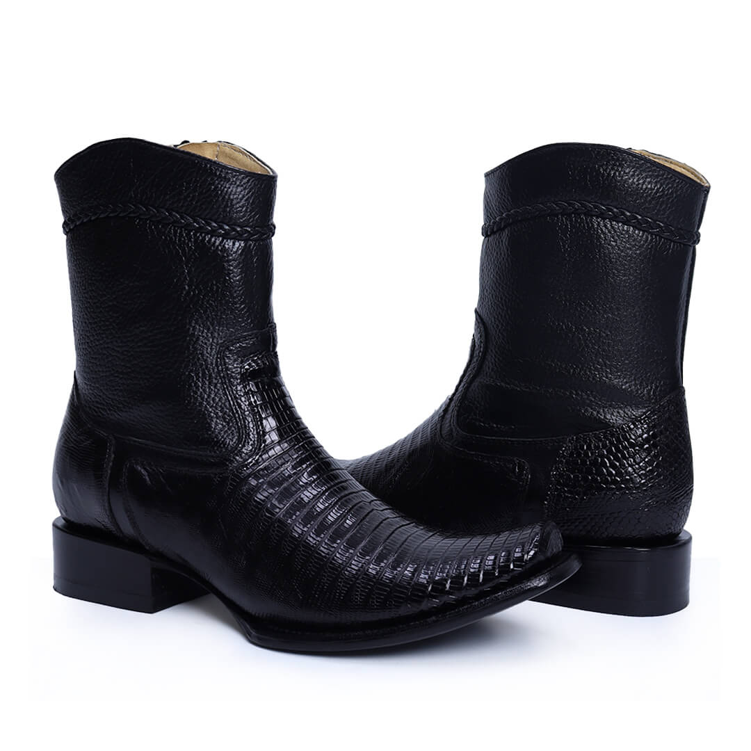 Botín Imperial de Lizard PE104 - Piel Esmeralda