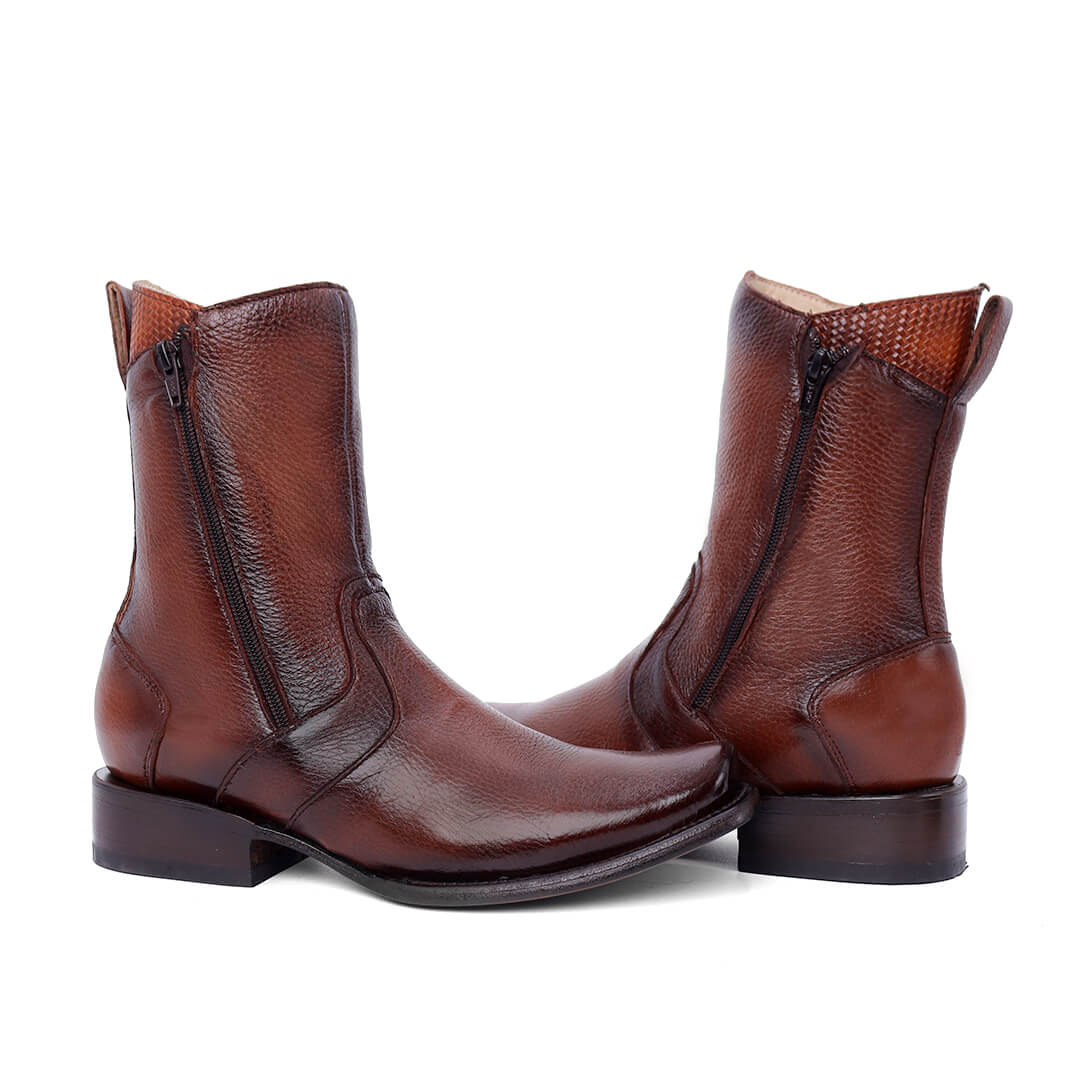 Botín Apolo en Piel de Venado PL112 - Piel Esmeralda