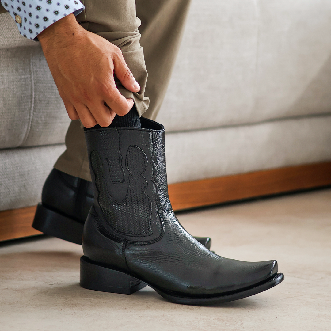 Botín Esmeralda en Piel de Venado PL106