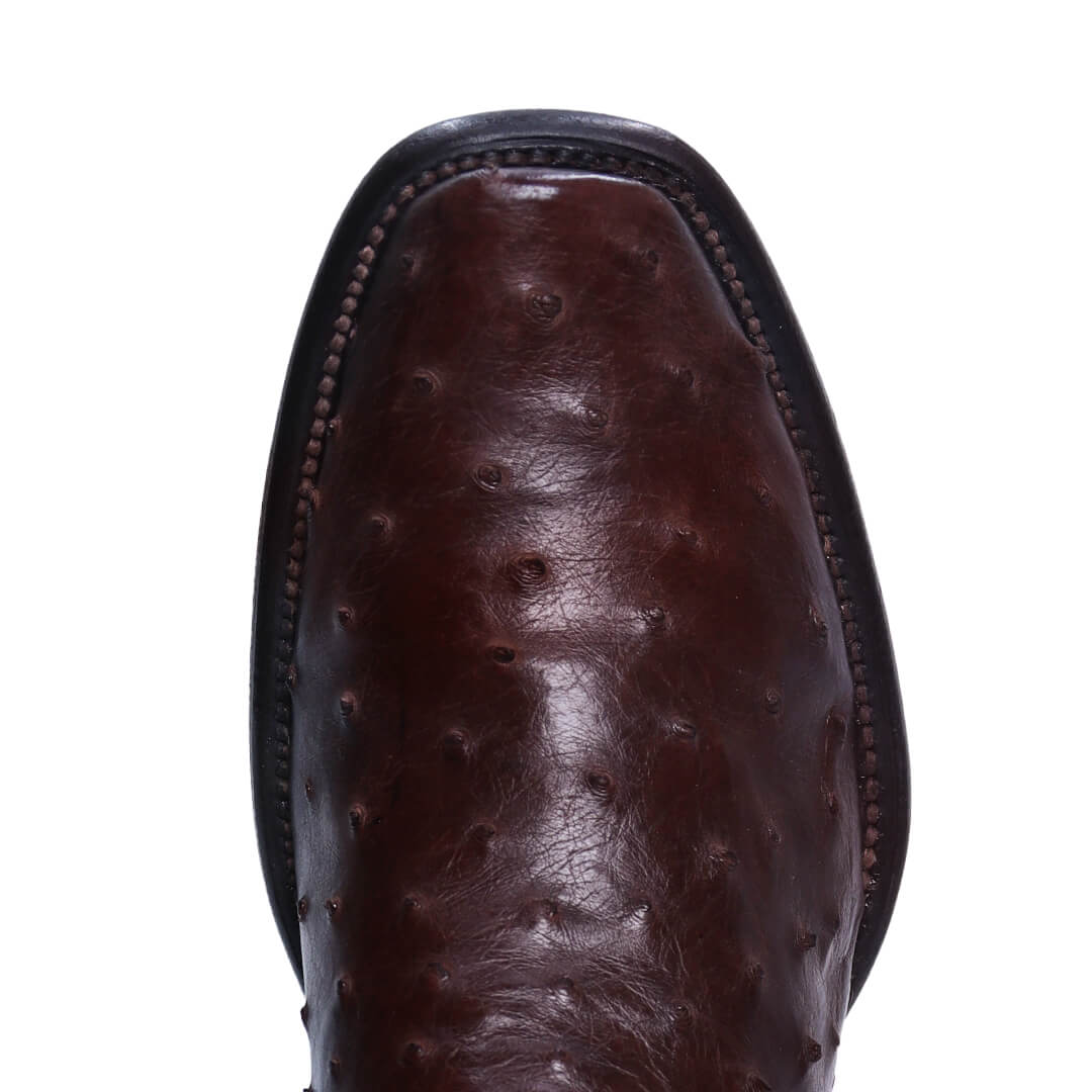 Botín Imperial de Avestruz PE116 - Piel Esmeralda
