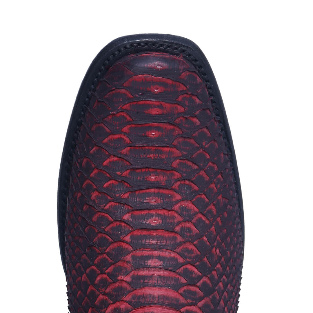 Botín Imperial de Python PE105 - Piel Esmeralda