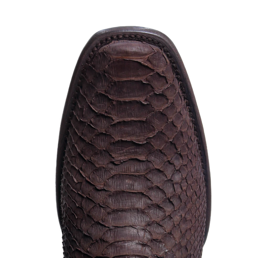 Botín Imperial de Python PE102 - Piel Esmeralda