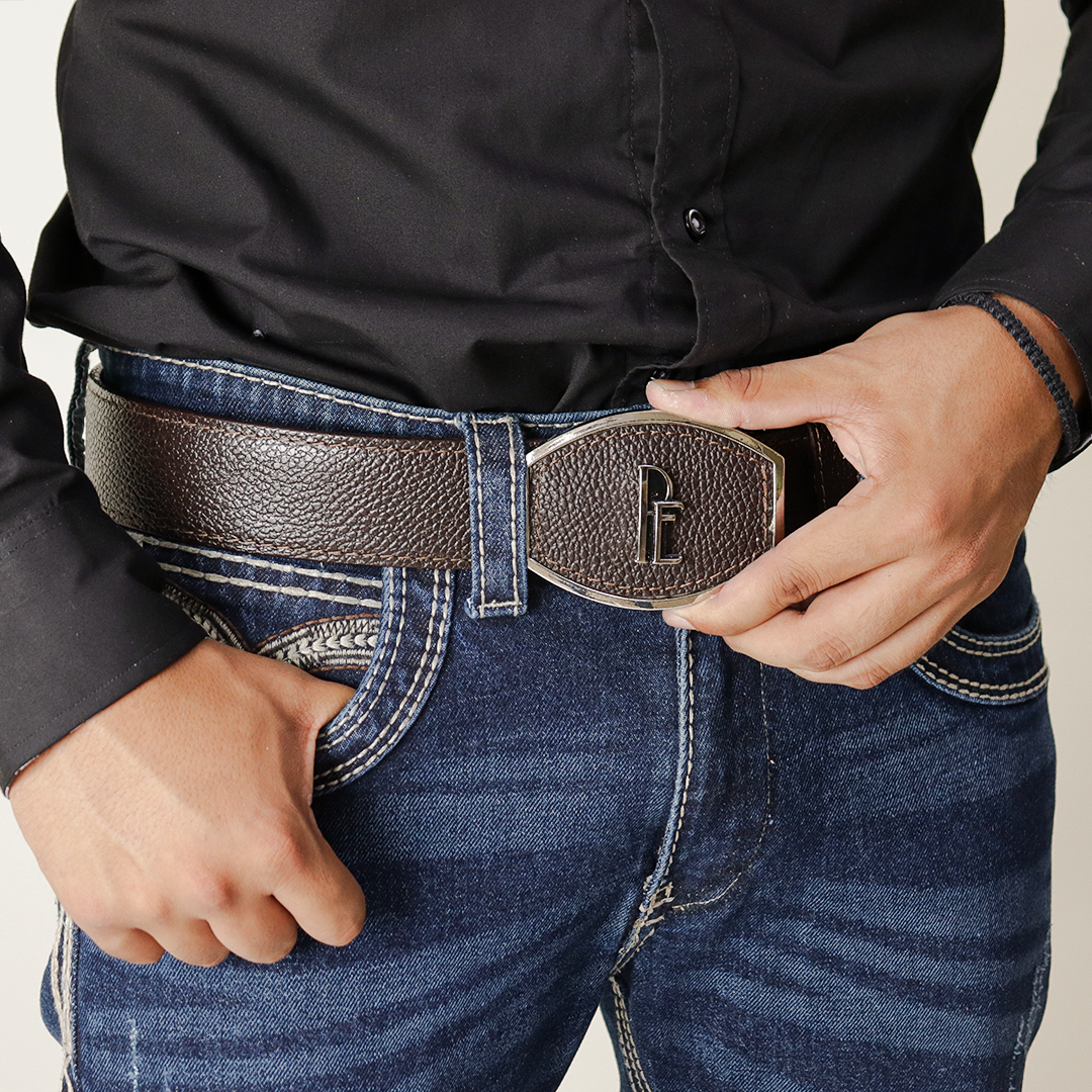 PE470 leather cowboy belt