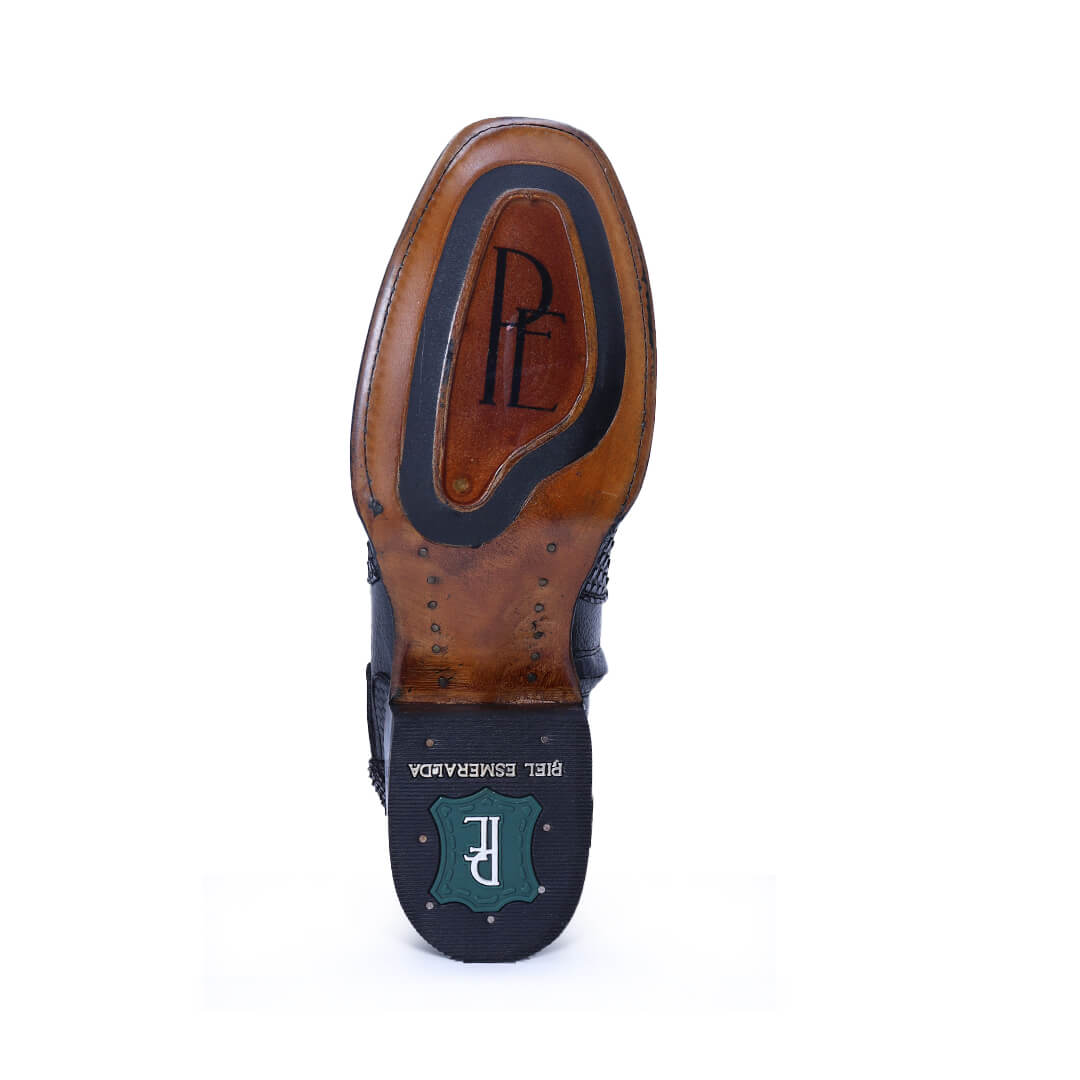 Botín Emperador de Python PE119 - Piel Esmeralda