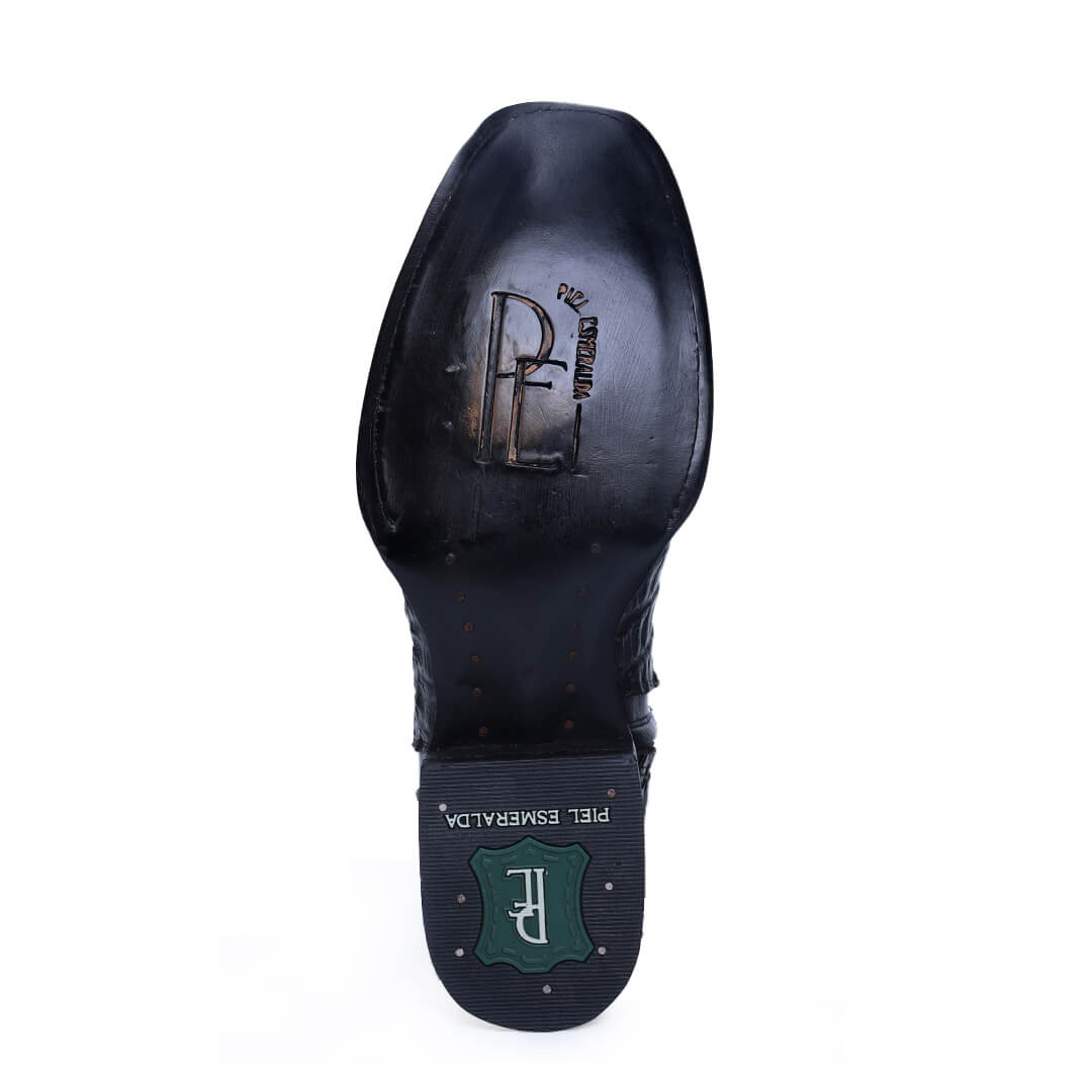 Botín Imperial de Coco Panza PE113 - Piel Esmeralda