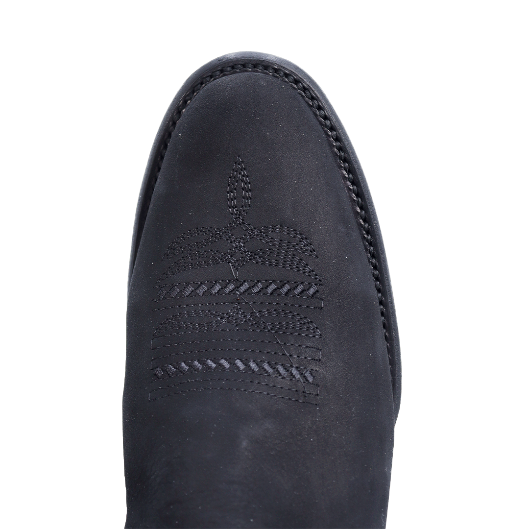 Botín Oro en Piel de Res acabado Nobuck PL203