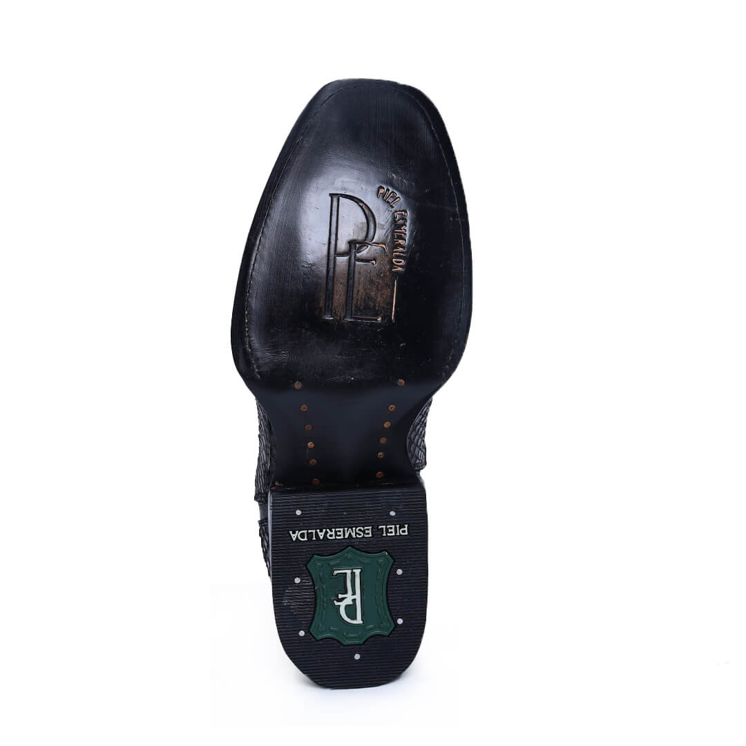 Botín Imperial de Python PE100 - Piel Esmeralda