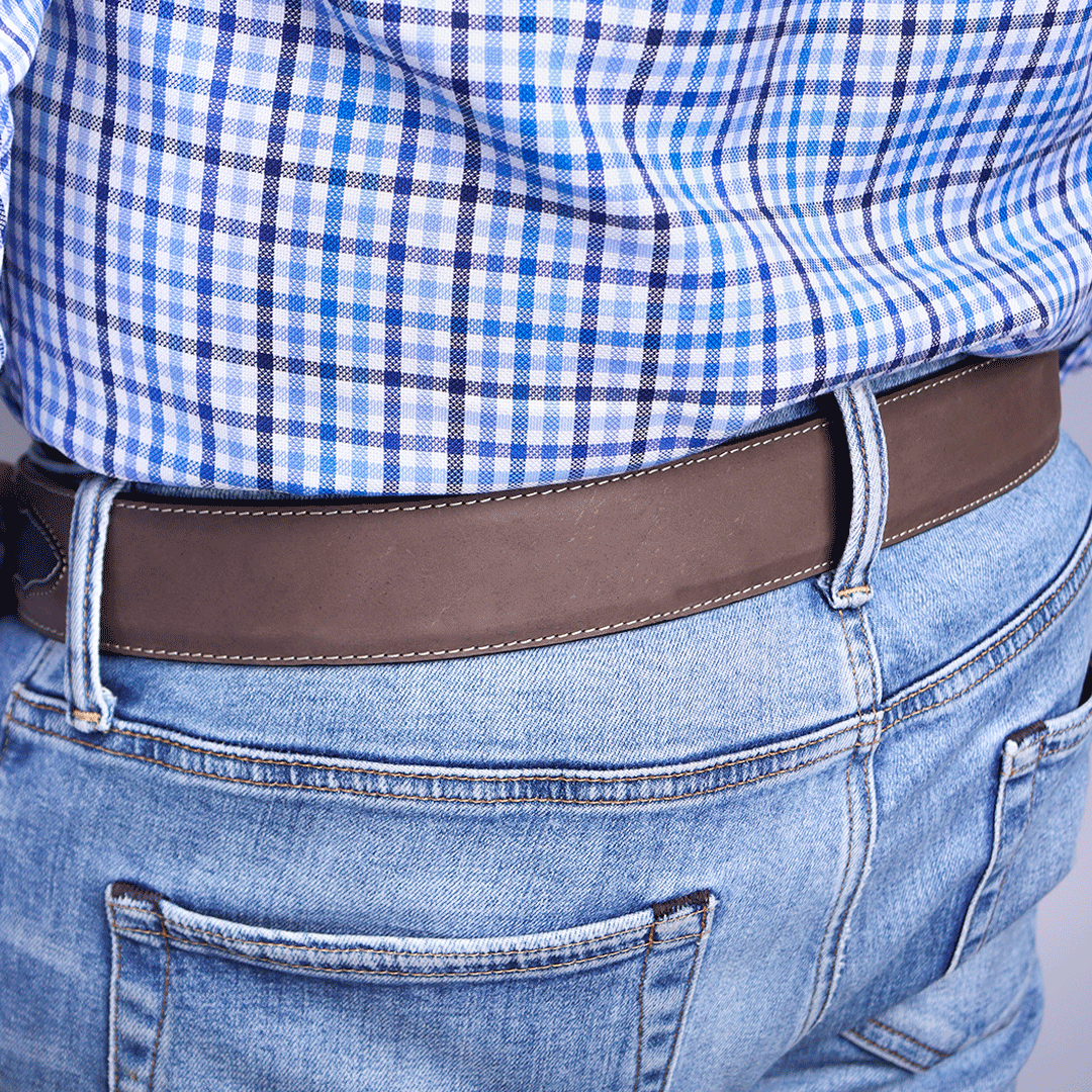 Cinto Bronco Estilo Texano PE474 - Piel Esmeralda