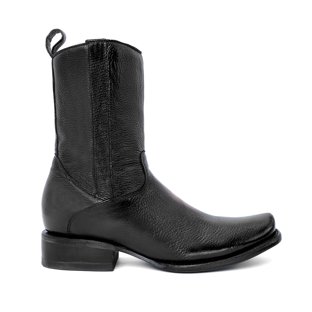 Botín Ébano en Piel de Venado PL113 - Piel Esmeralda