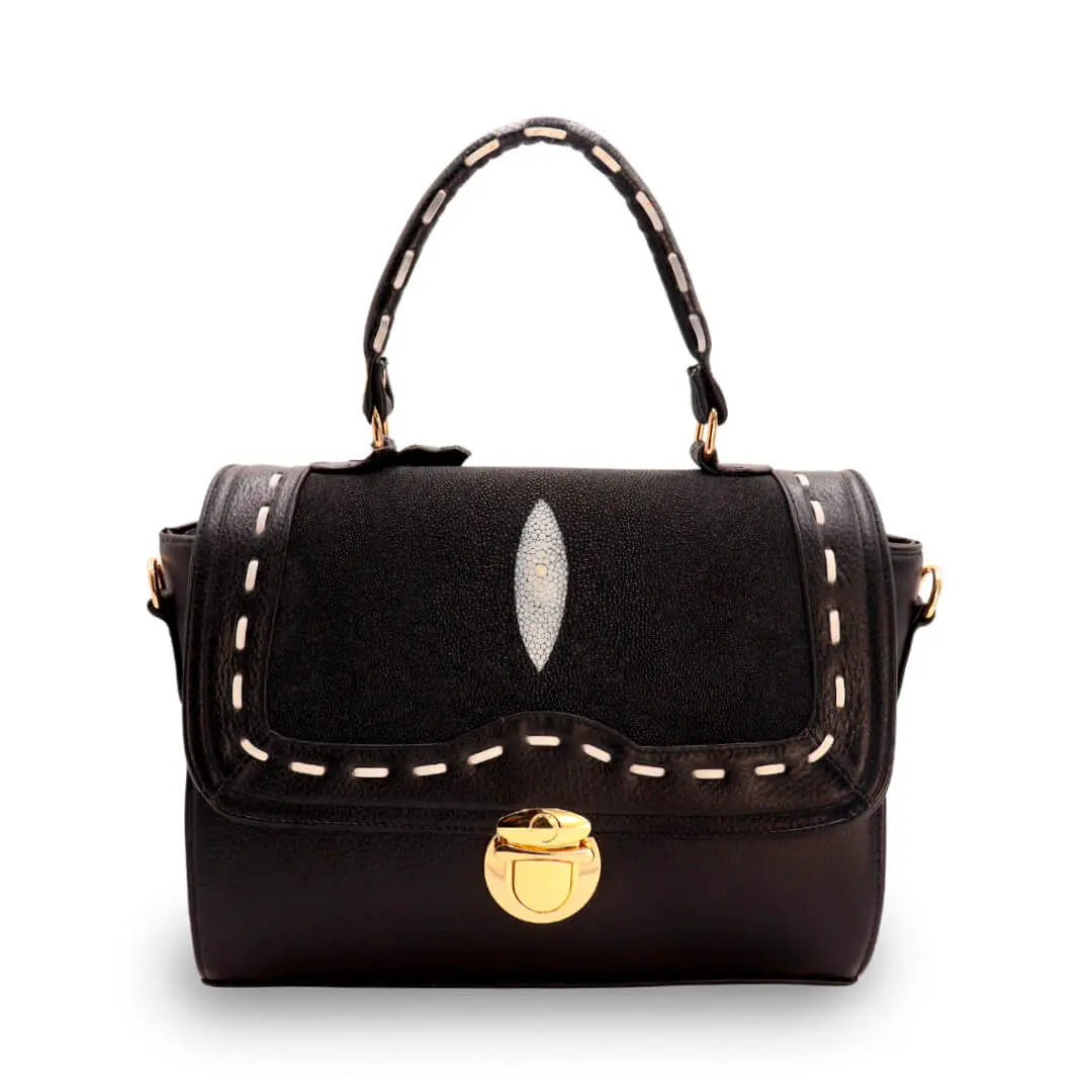 Bolso de Mano de Piel de Mantarraya PE465