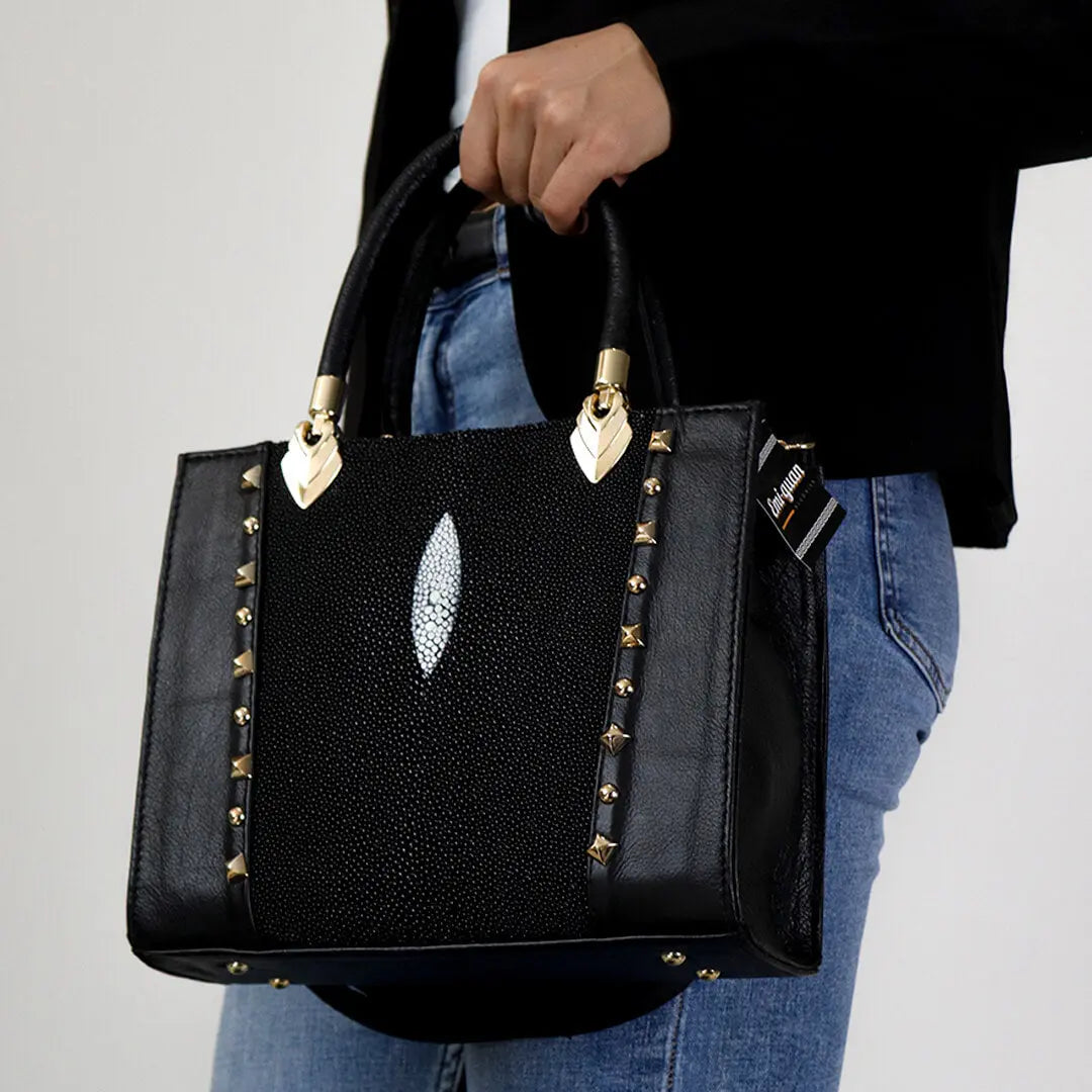 Bolso de Mano de Piel de Mantarraya PE468