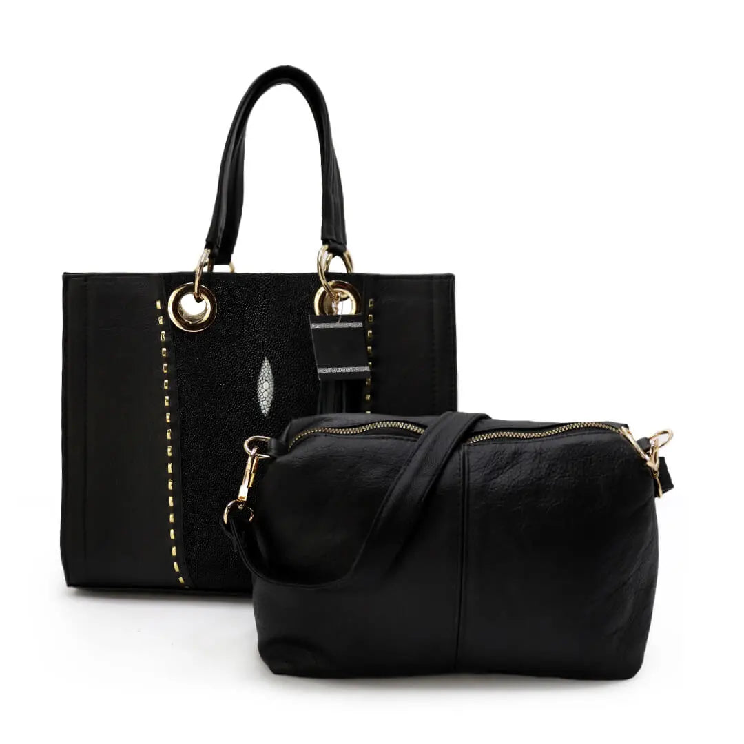 Bolso de Mano de Piel de Mantarraya PE469