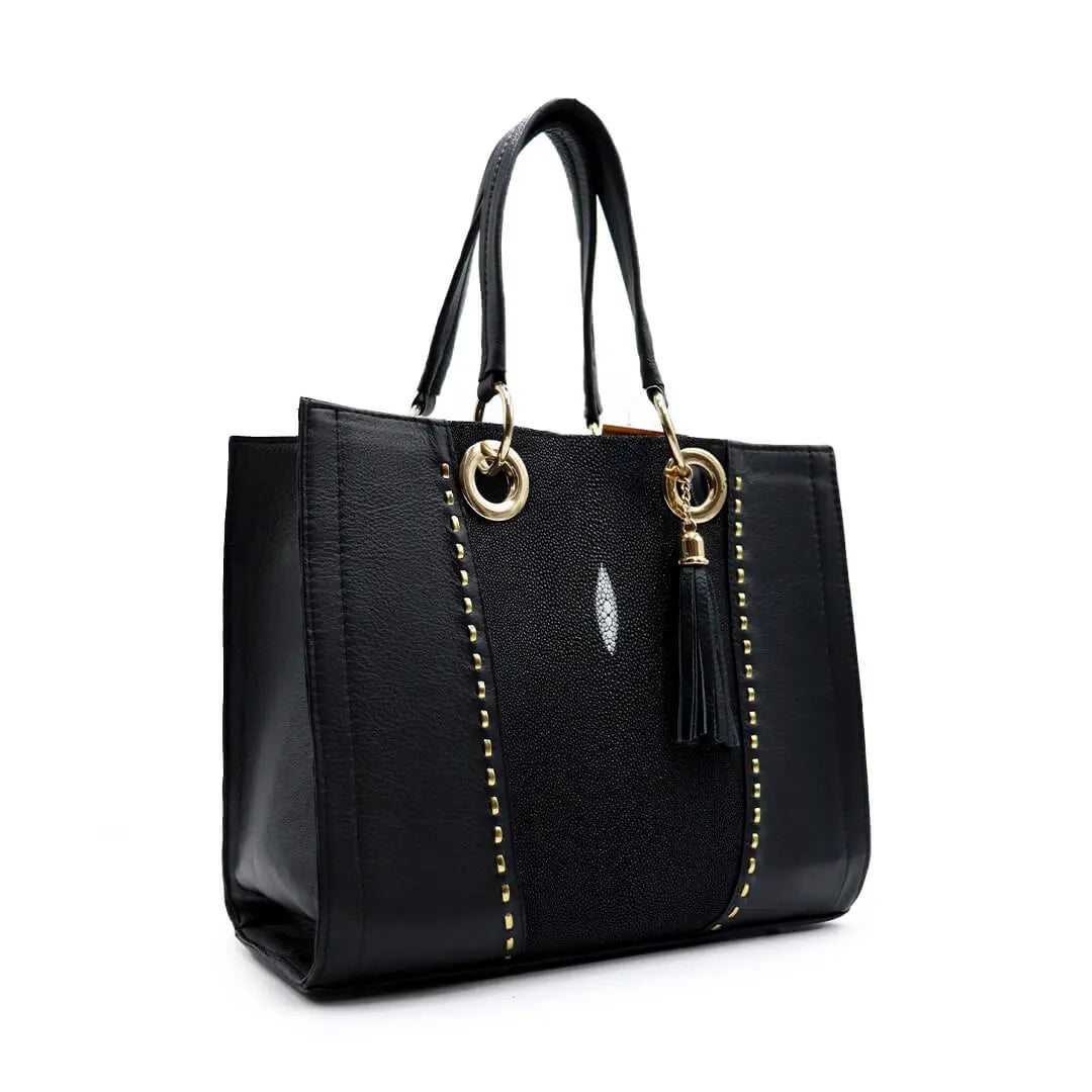 Bolso de Mano de Piel de Mantarraya PE469