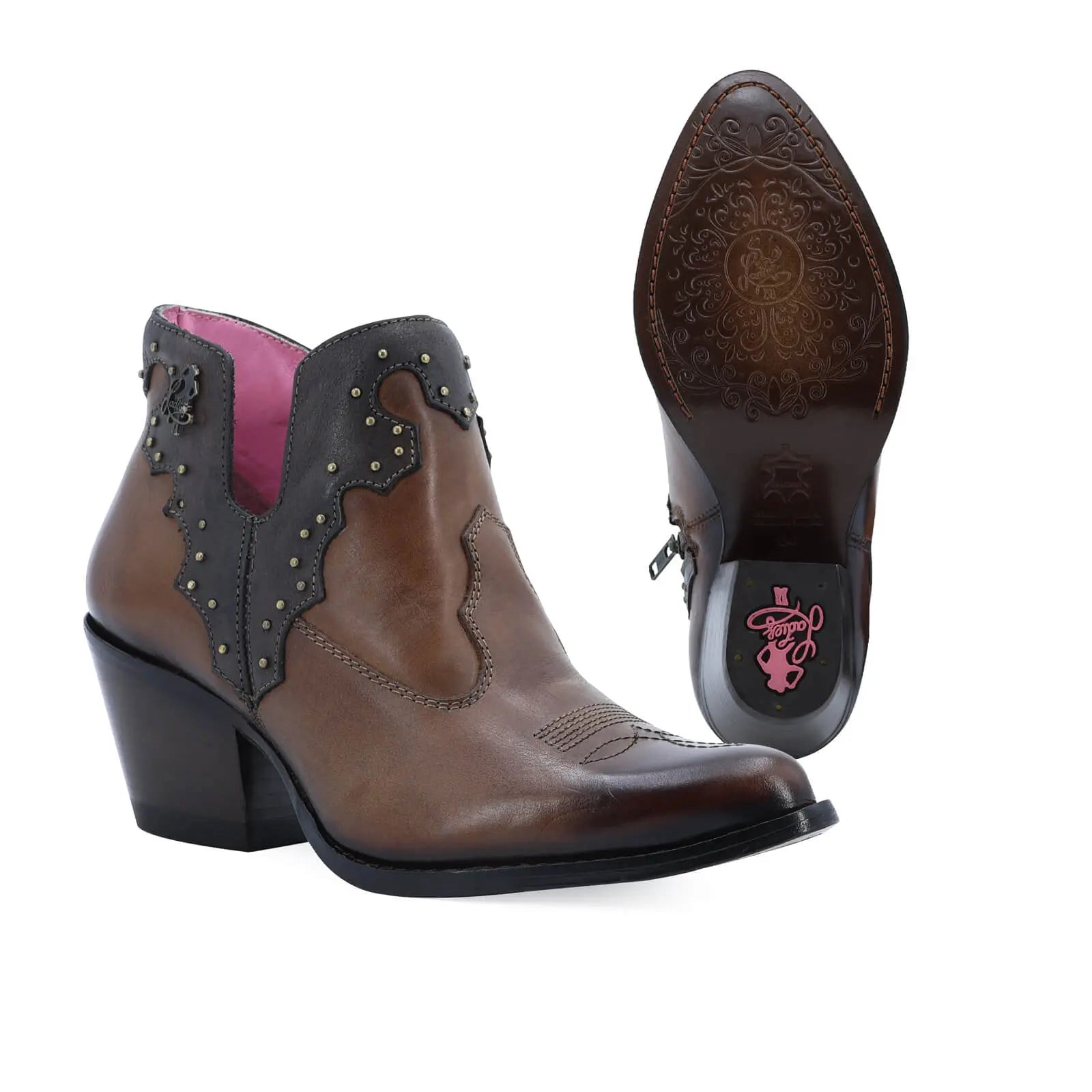 Botín Boston de piel original PE320 - Piel Esmeralda