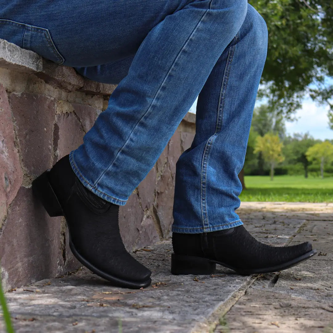 Botín Imperial de Python PE101 - Piel Esmeralda