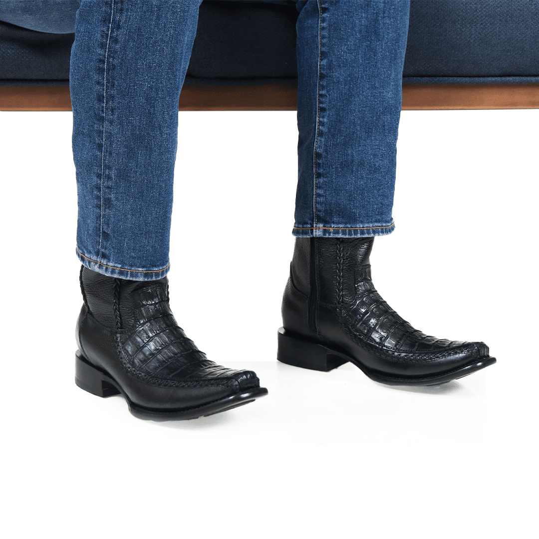 Botín Sultán en Piel de Cocodrilo PL124