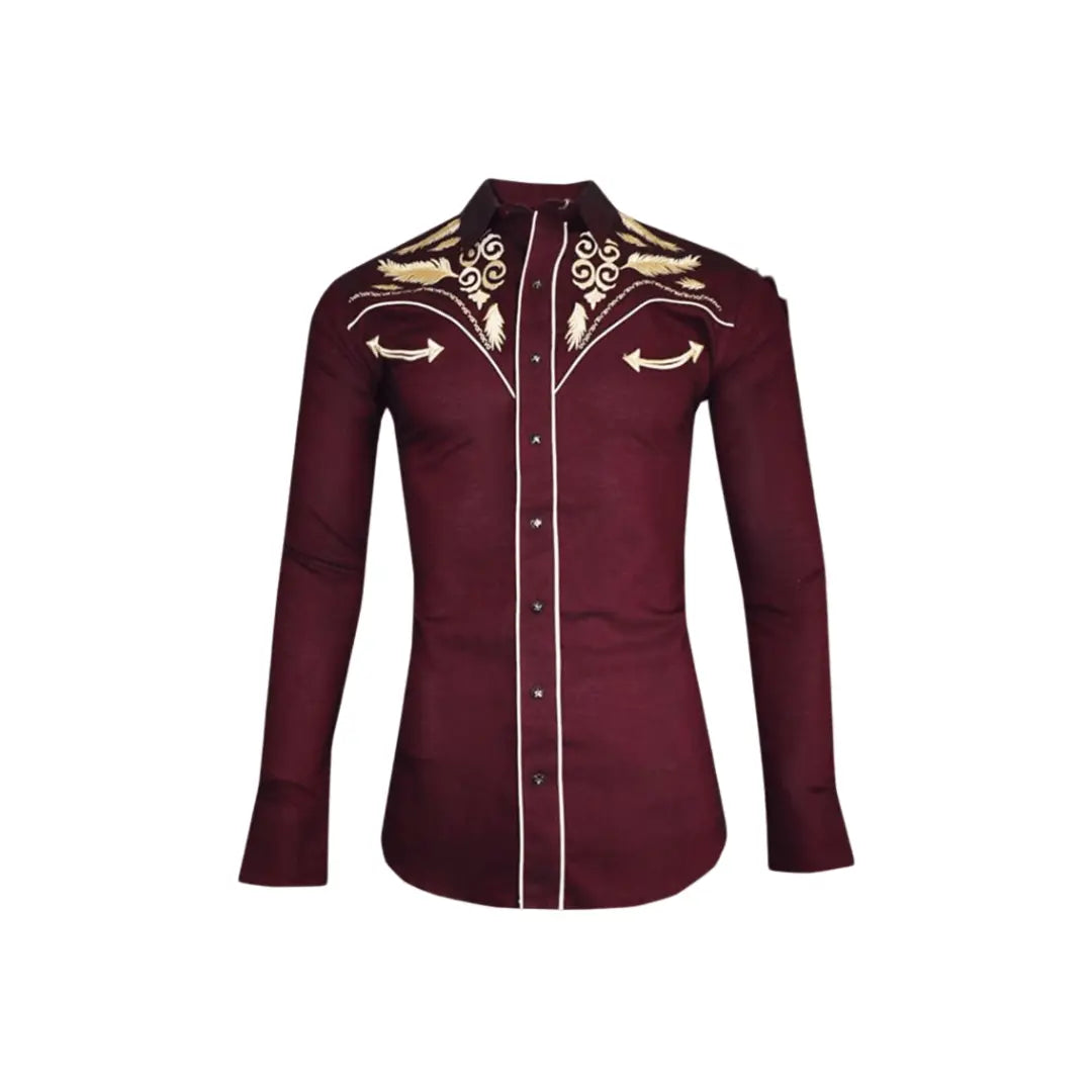 Camisa vaquera Bordado Pluma PE508 490.00
