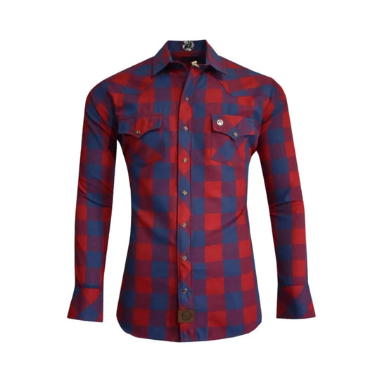 Camisa vaquera de Cuadros PE510 - Piel Esmeralda