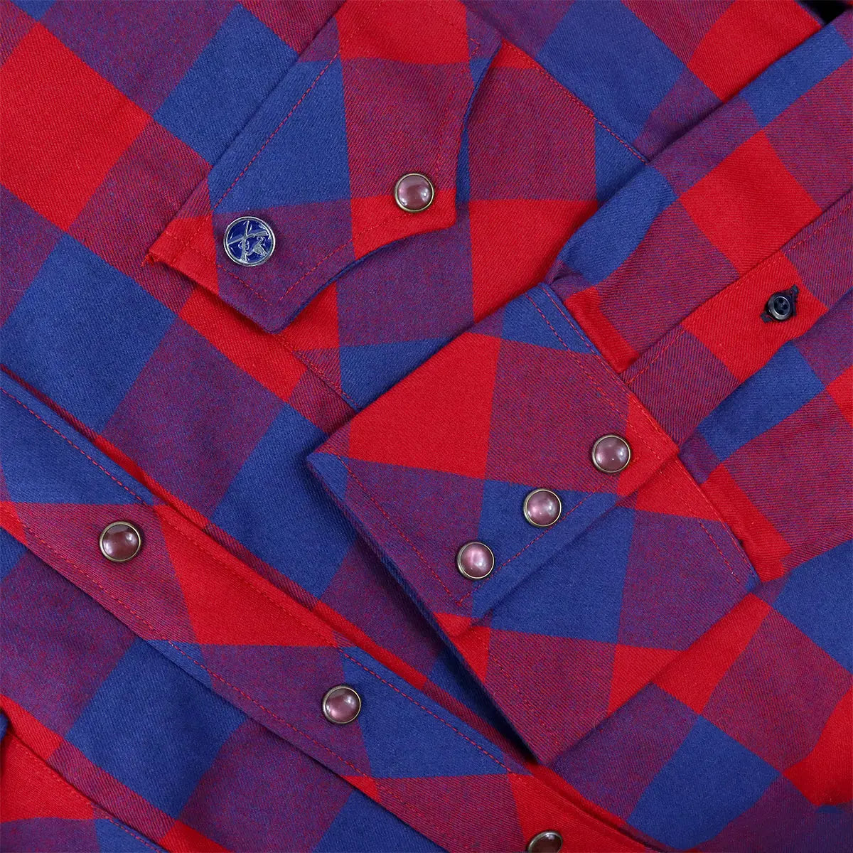 Camisa vaquera de Cuadros PE510 - Piel Esmeralda