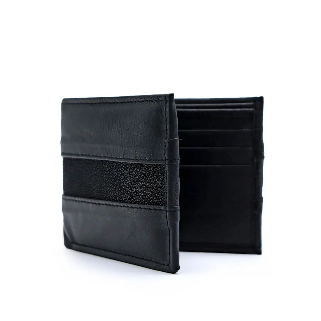 Cartera con Aplicación de Piel de Mantarraya PE703
