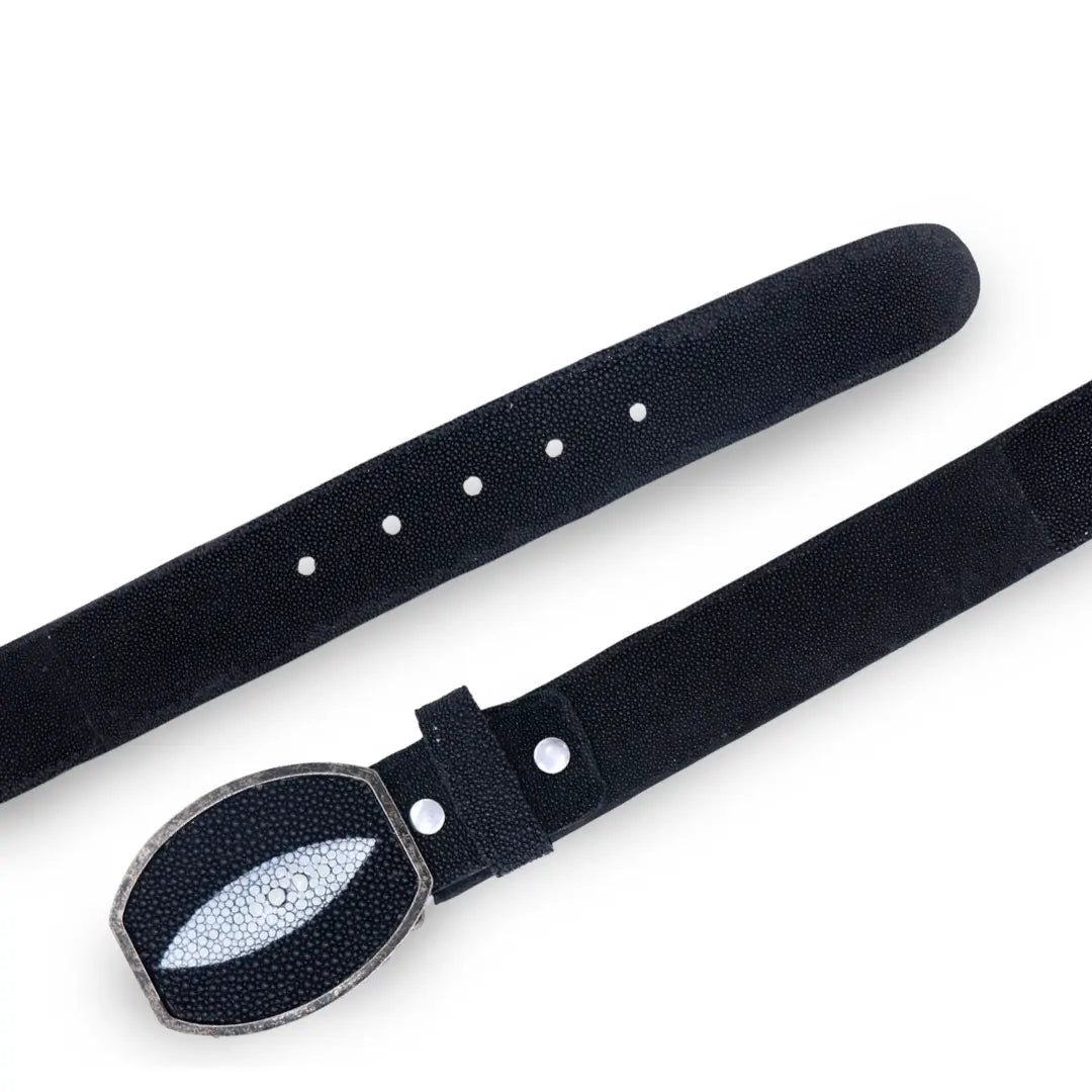 Cinto de Piel de Mantarraya PE463 Piel Esmeralda