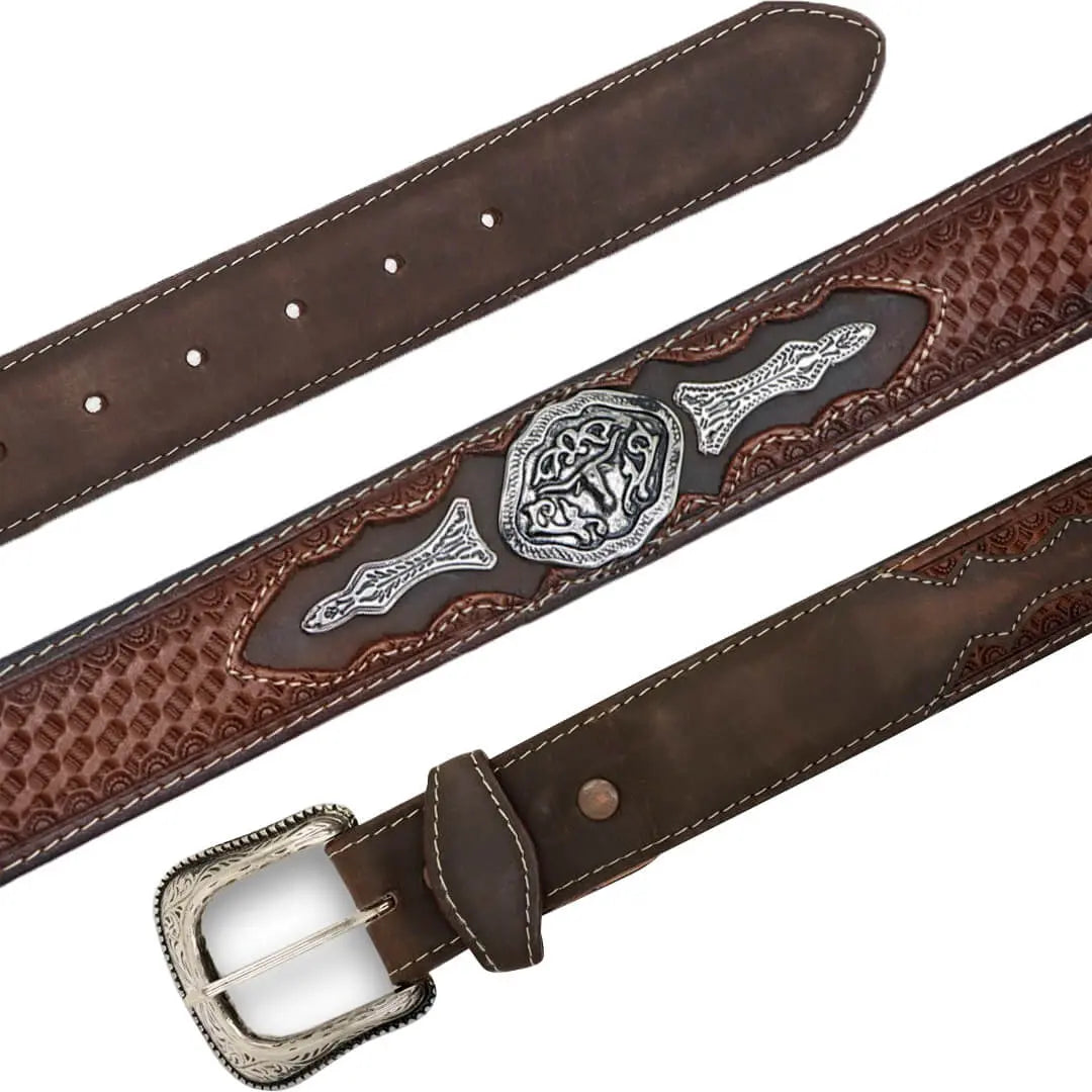Cinto vaquero de piel PE476