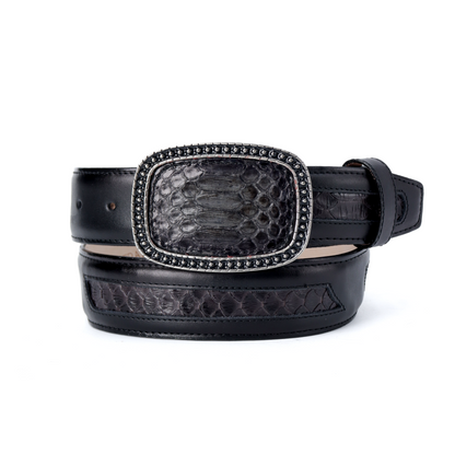Cinto Soberano en Piel de Python PE467