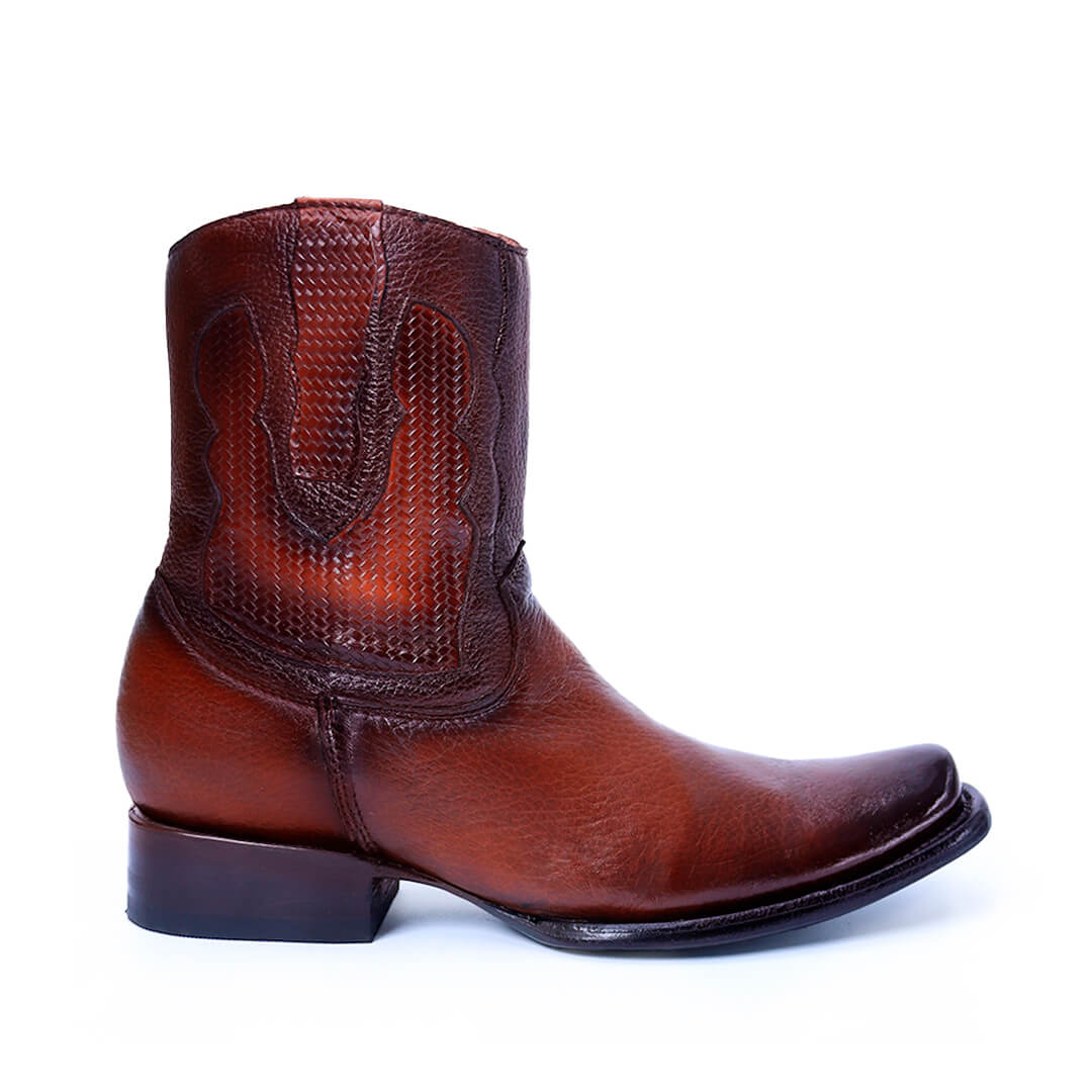 Botín esmeralda de piel de venado PL106  2990.00