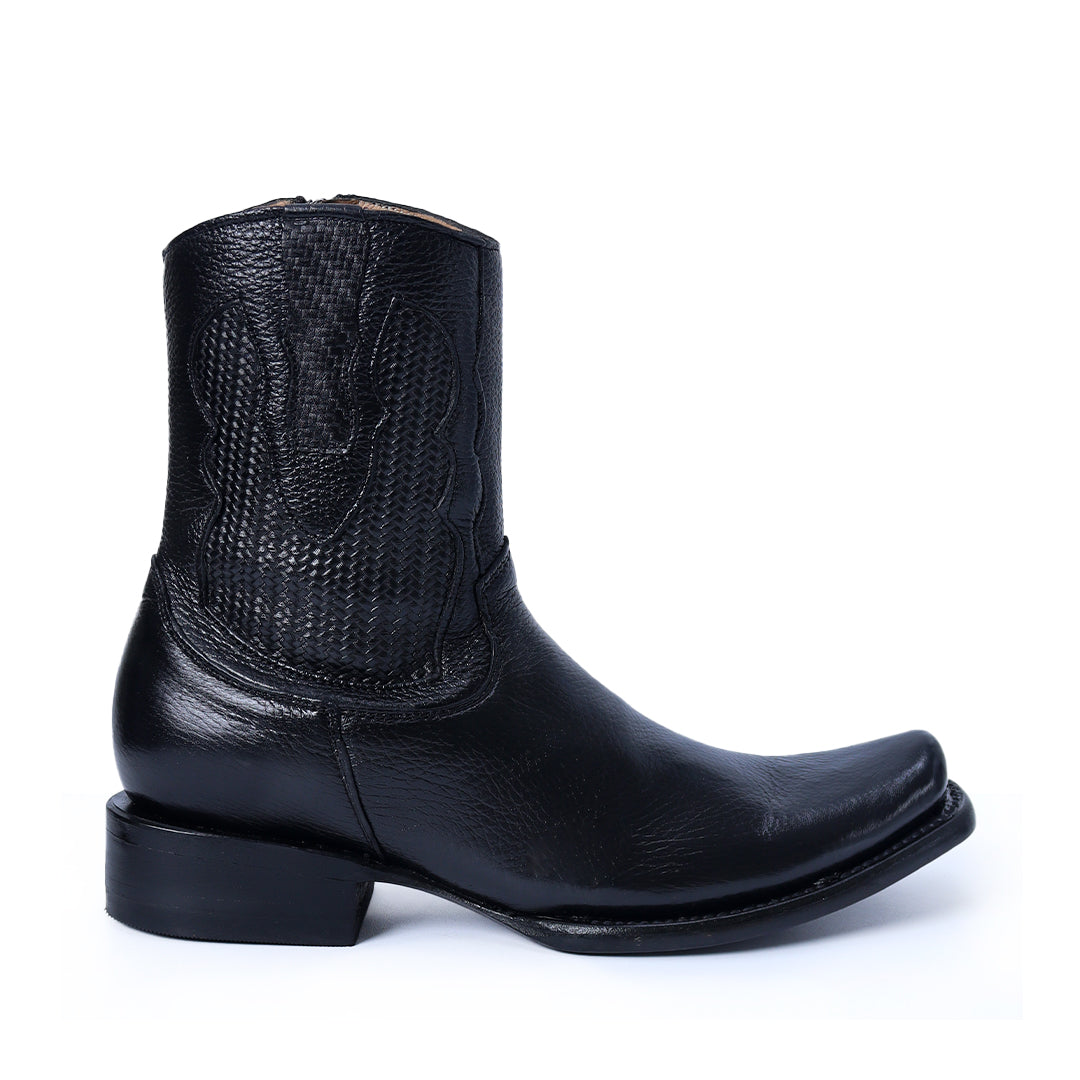 Botín esmeralda de piel de venado PL106 