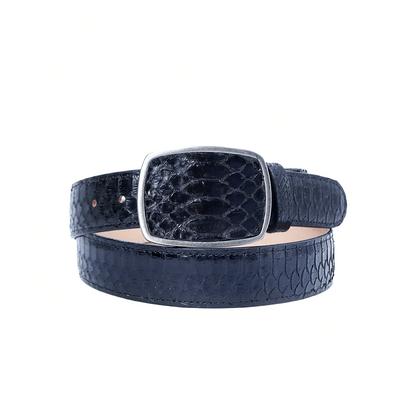 Cinto Exótico en Piel de Python Brillante PE466 