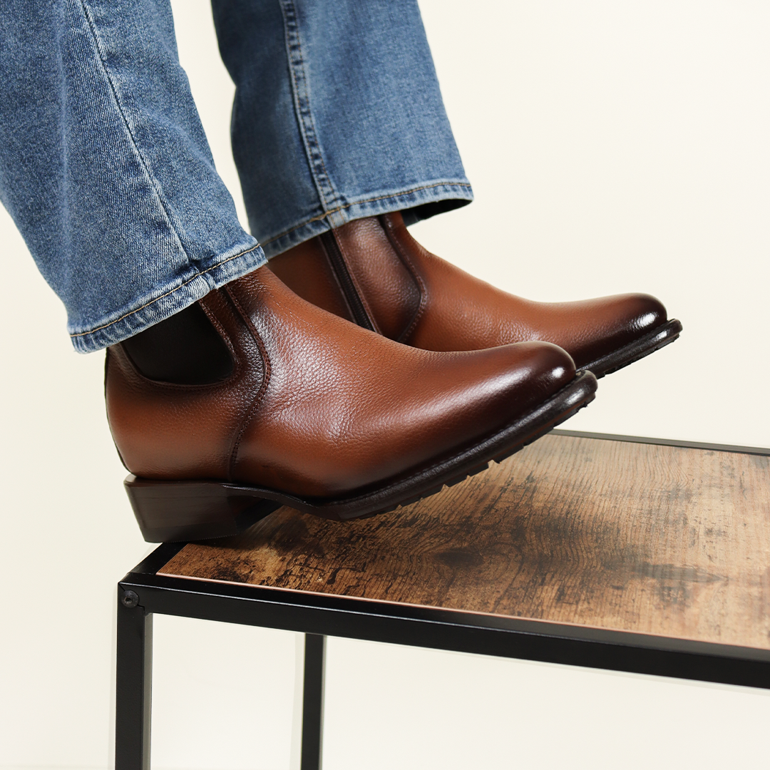 Botín Charro en Piel de Res PL205 