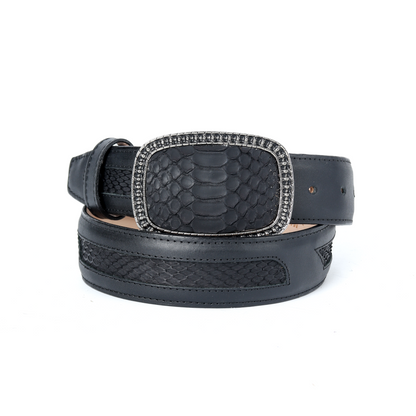 Cinto Soberano en Piel de Python PE467 