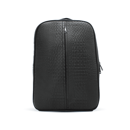 Mochila de Piel con Textura de Cocodrilo PE1003