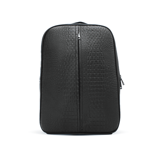 Mochila de Piel con Textura de Cocodrilo PE1003