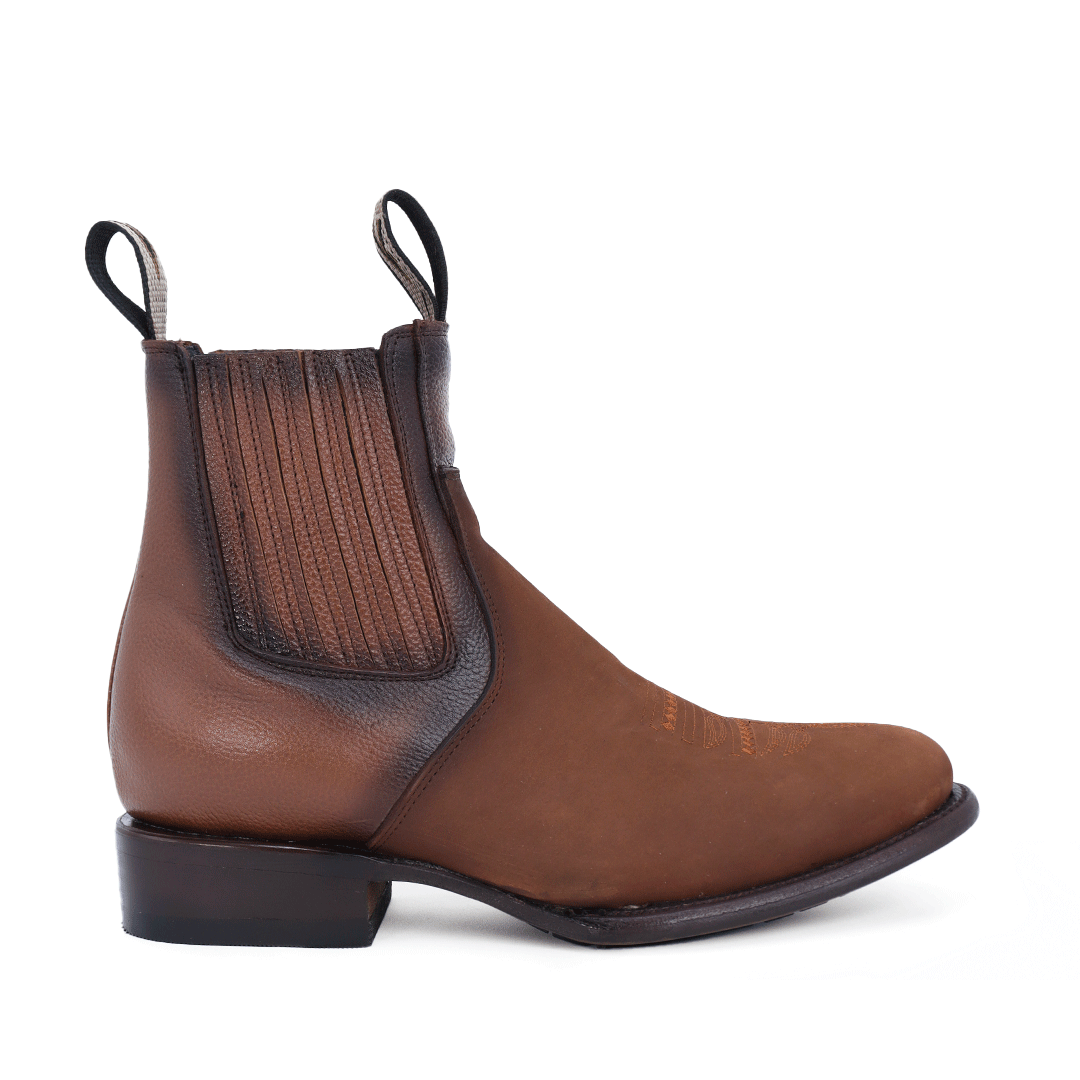 Botín Charro en Piel de Res acabado Nobuck PE903  2590.00