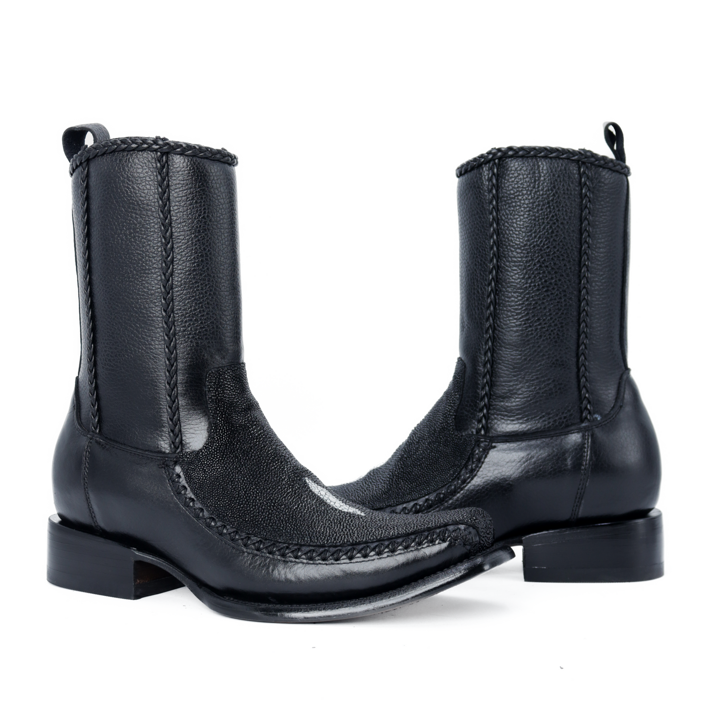 Sultan Boot in Shiny Python Leather PL126