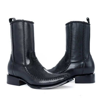 Sultan Boot in Shiny Python Leather PL126