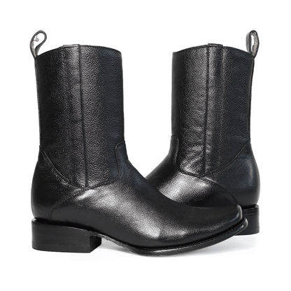 Botín Ébano en Piel de Res PL207 