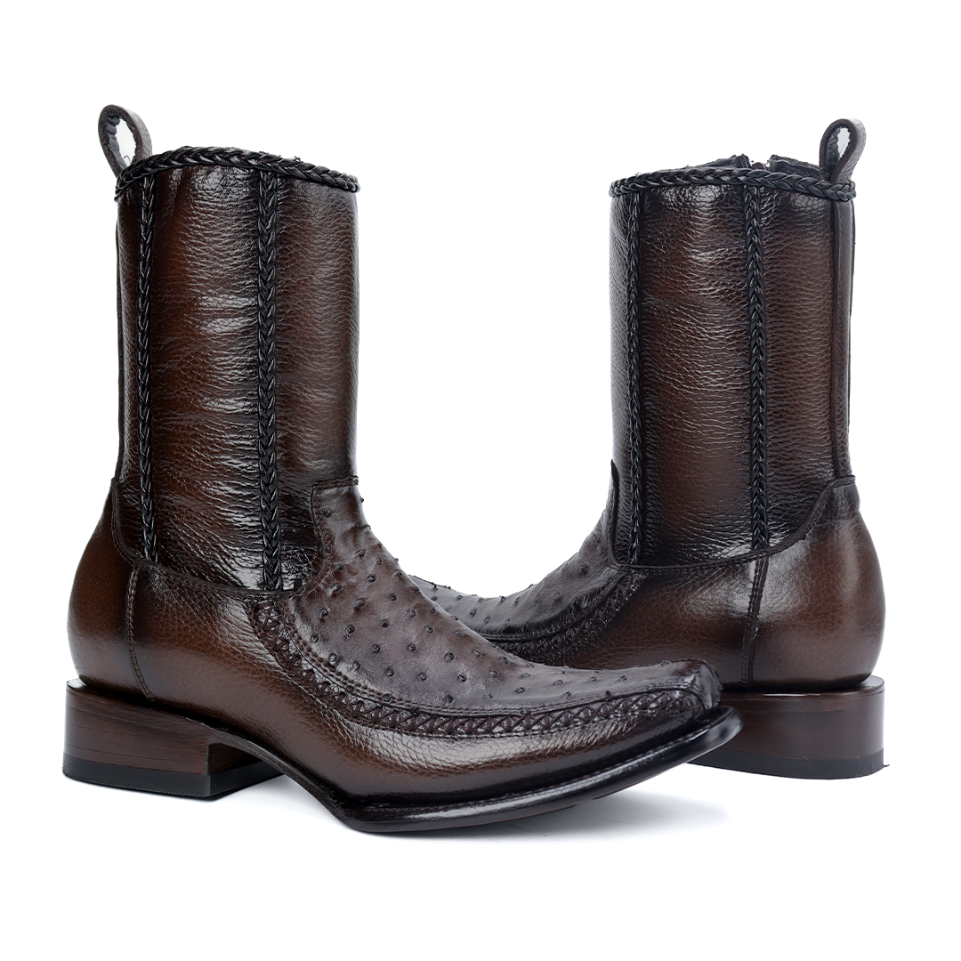 Botín Sultán en Piel de Avestruz PL125 