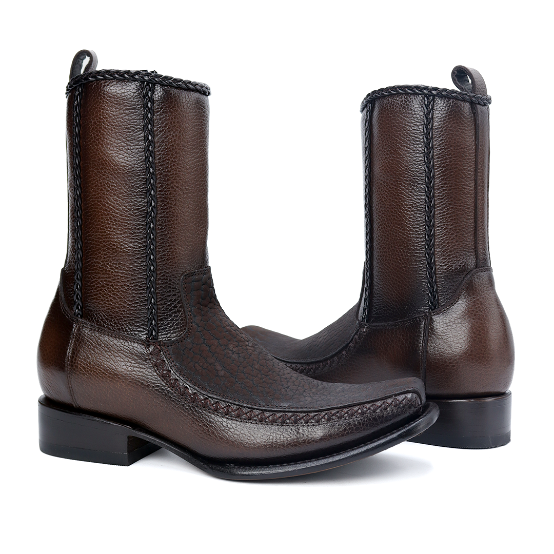 Botín Sultán en Piel de Cuello de Toro PL208 