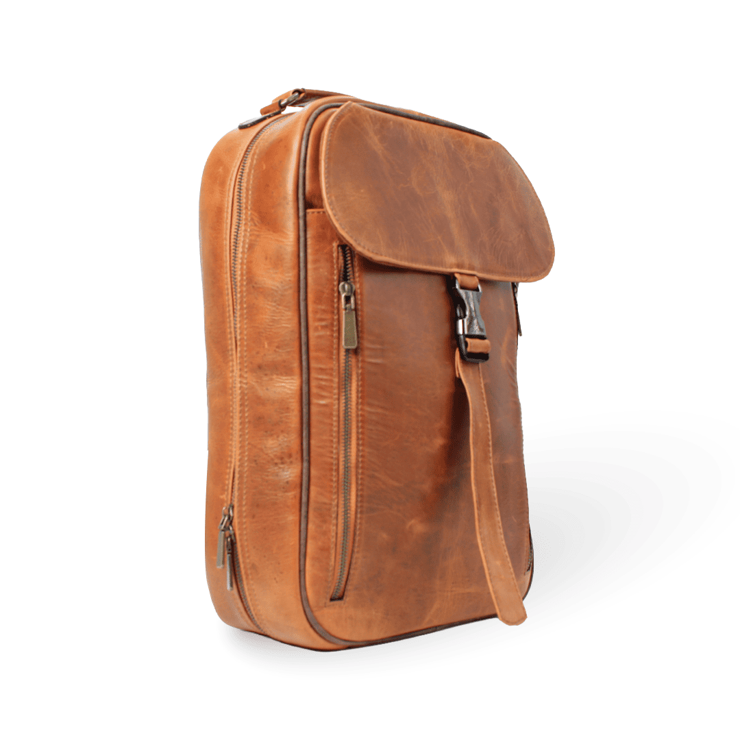 Mochila de Piel con Hebilla Lock PE1001