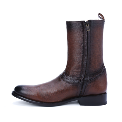 Botín Oro en Piel de Venado PL116 