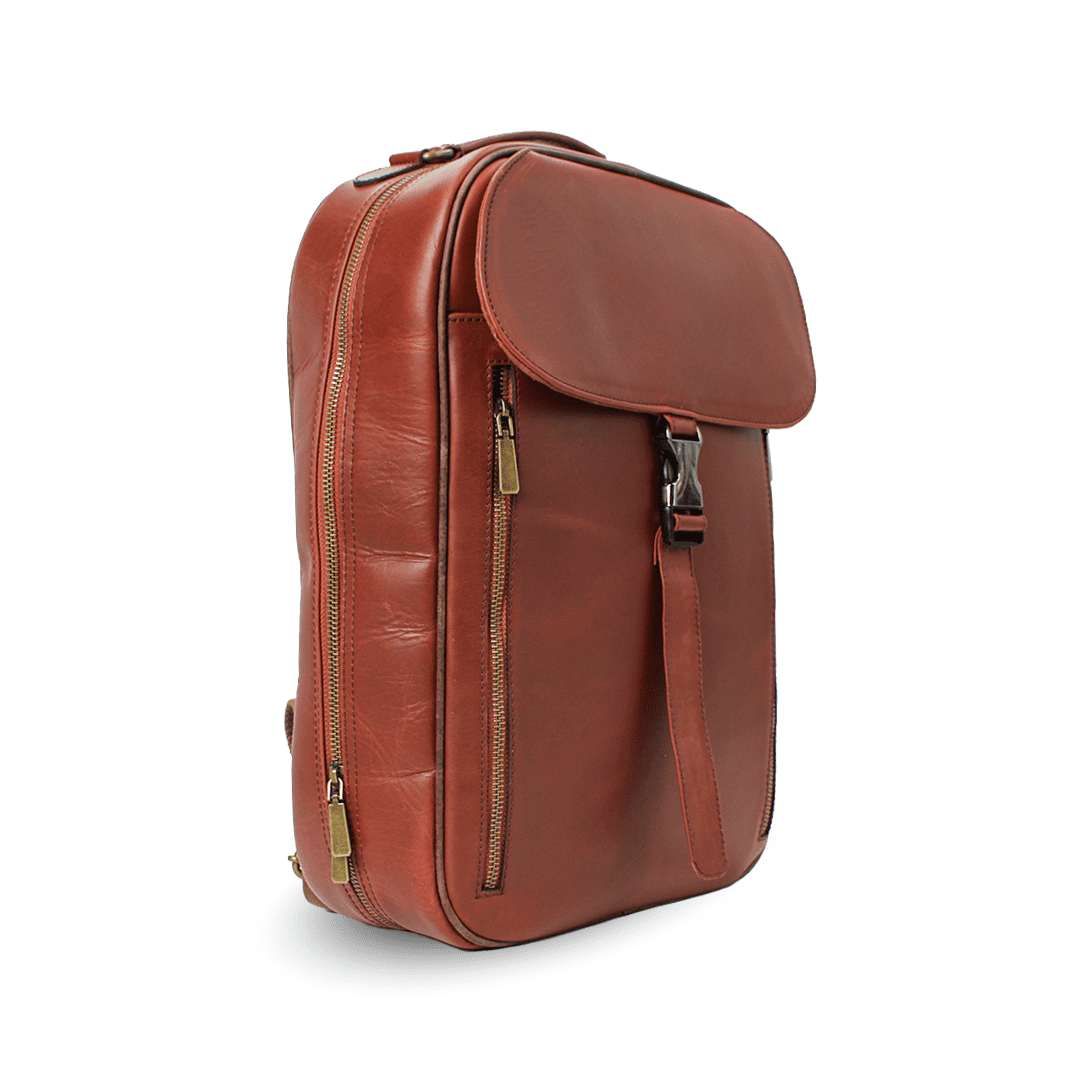 Mochila de Piel con Hebilla Lock PE1001