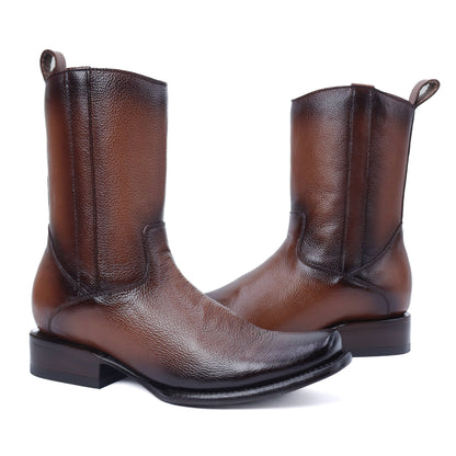 Botín Ébano en Piel de Res PL207 