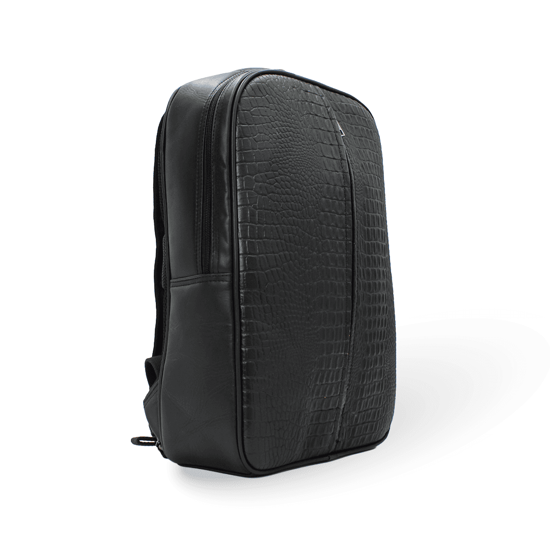 Mochila de Piel con Textura de Cocodrilo PE1003