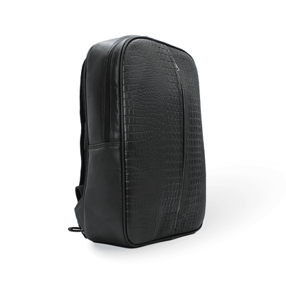 Mochila de Piel con Textura de Cocodrilo PE1003